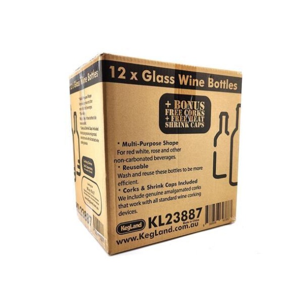 12 stk vinflasker 750ml pakke - Bilde 2