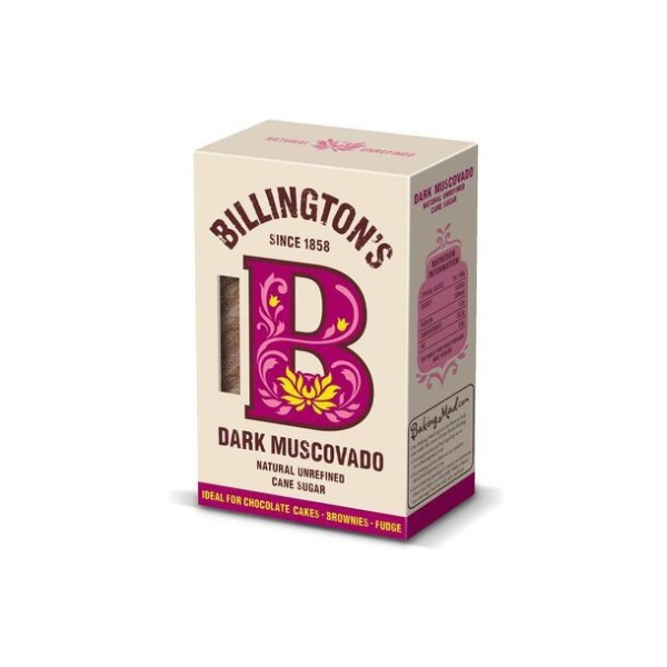 Billington's dark muscovado sukker 500g