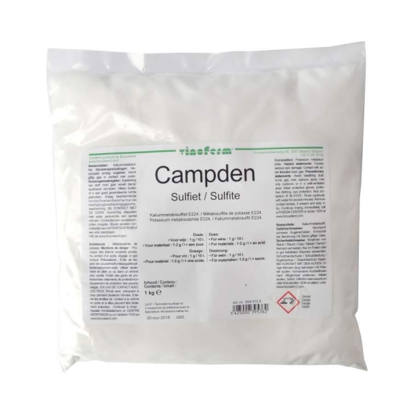 Vinoferm Campden - gjærstopp 1 kg