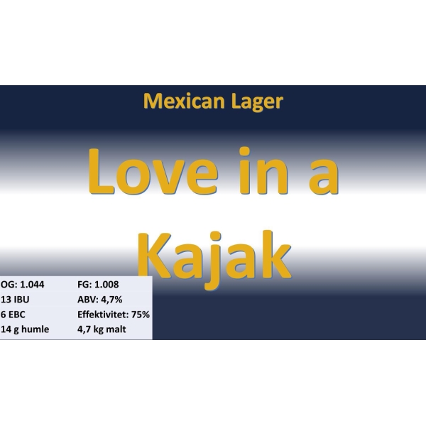 Love in a Kajak  Mexican Lager