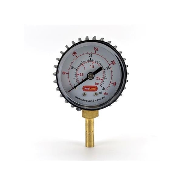 Manometer for 8mm hurtigkobling 0-40 psi