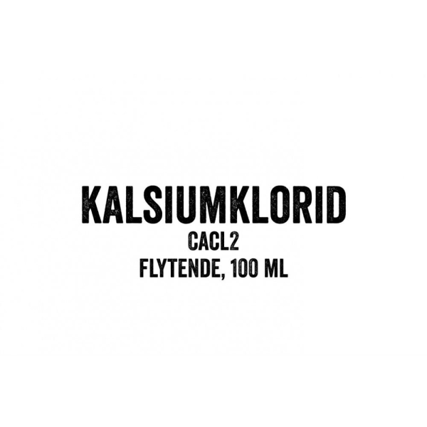 Kalsiumklorid CaCl2 33% E509 100ml