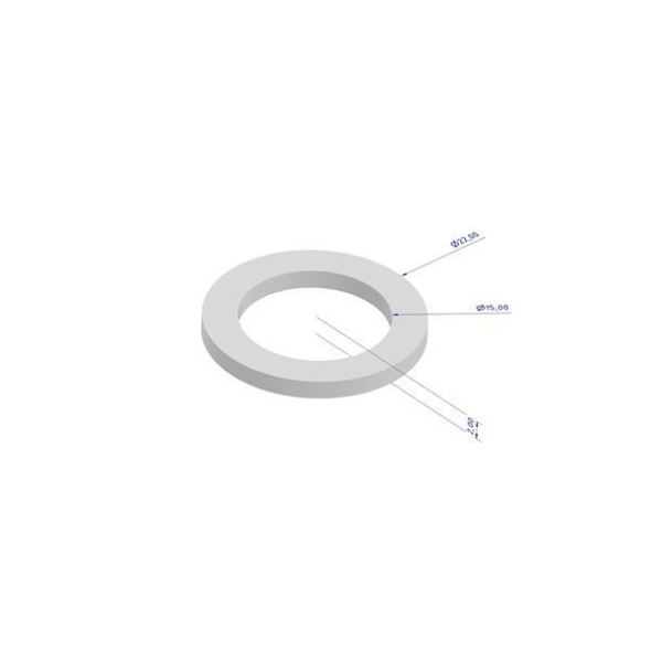 Pakning, 22x15x2mm, 2 stk