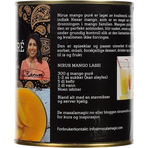 Mango Puré 850g Masalamagic - Bilde 3