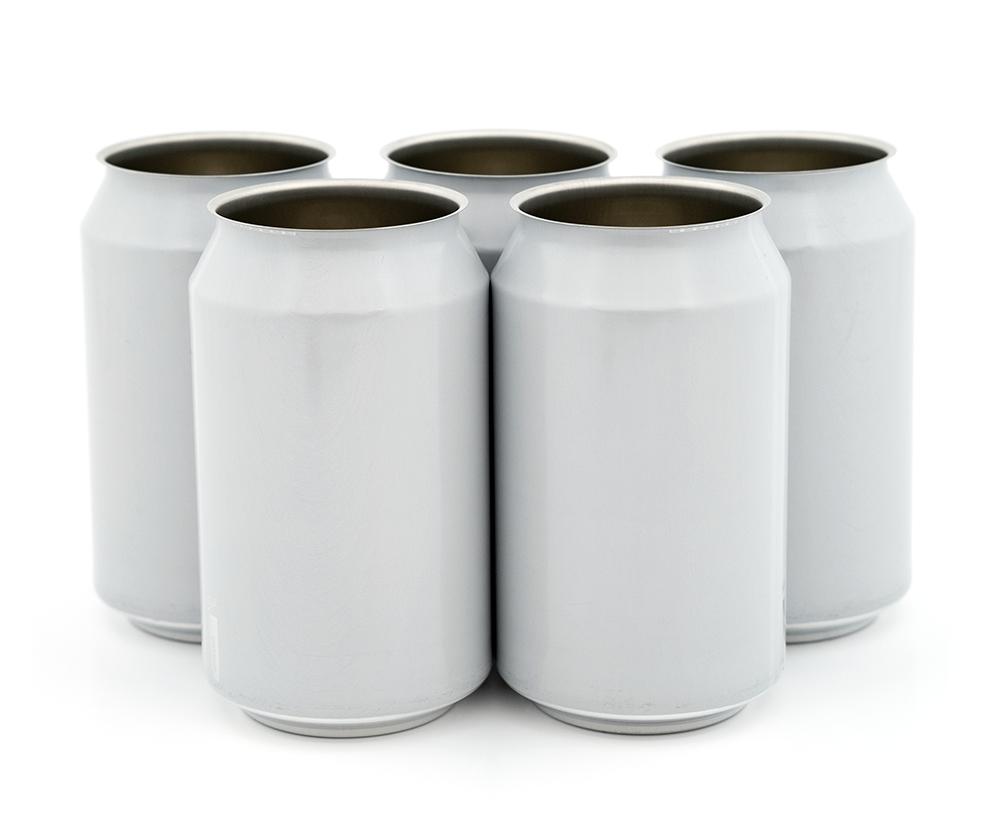 330 ml hvit ølboks - 216 stk