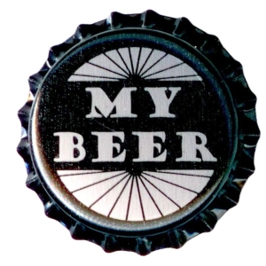 Flaskekapsler med My Beer motiv, 250 stk