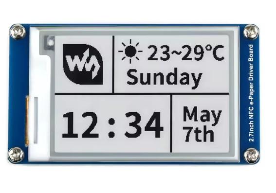 2.7 inch Wireless NFC Powered Epaper