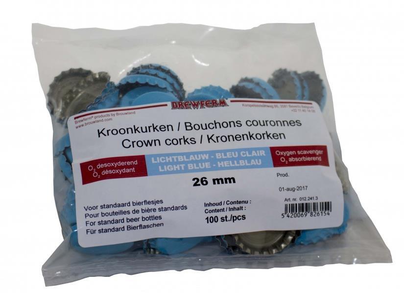 Flaskekapsler 26mm oksygenabsorberende