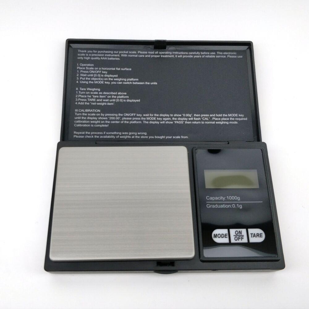 Digital vekt 0.1-1000g Pocket Scale - Bilde 2