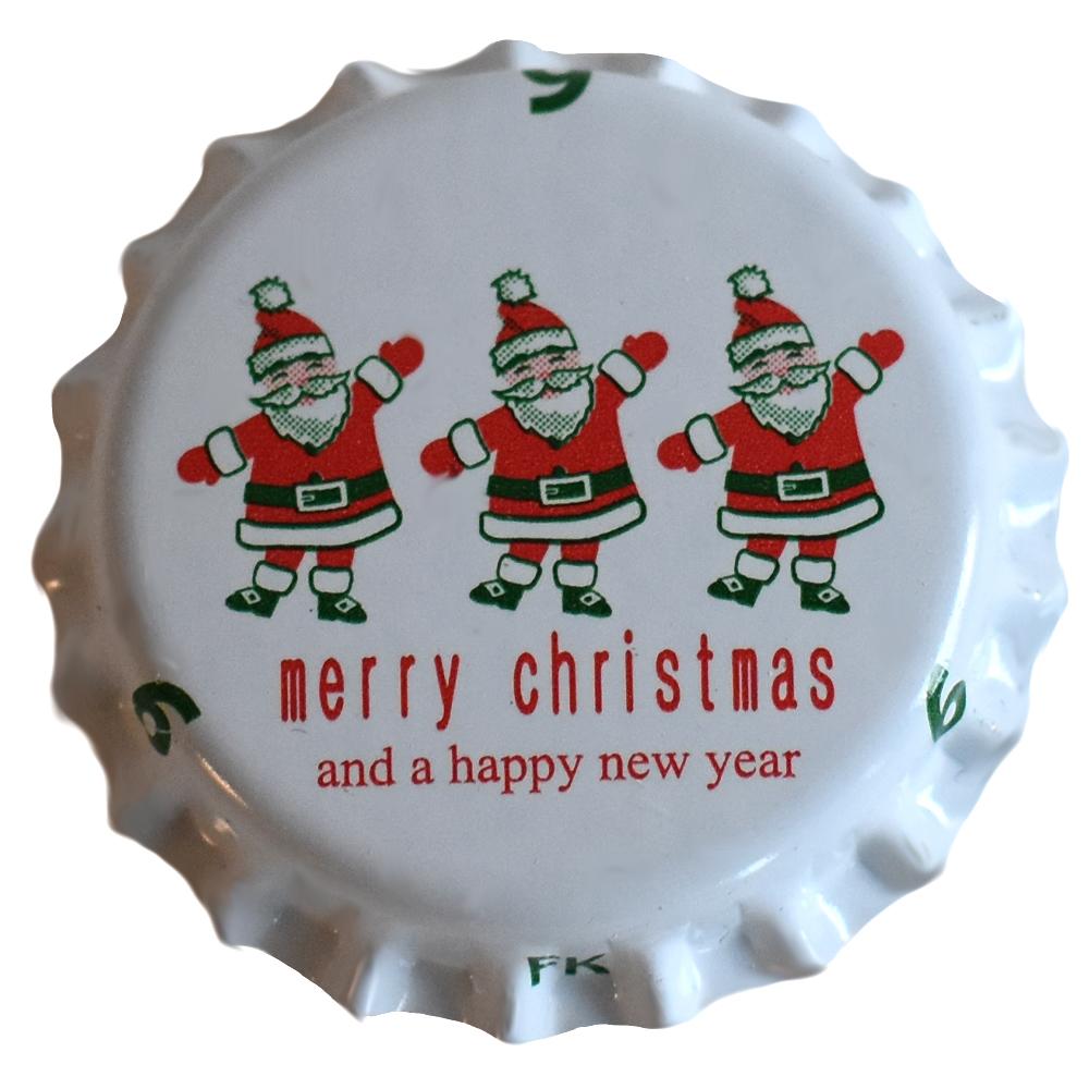 Flaskekapsler med Julemotiv 26mm, 250stk