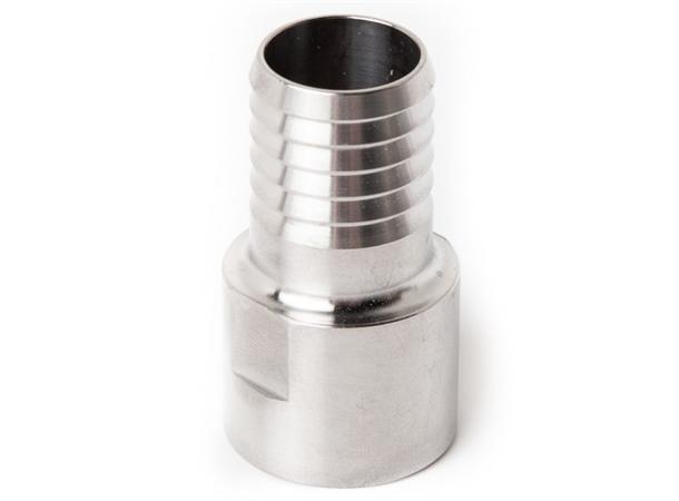 1/2" F-NPT til 19mm slangenippel