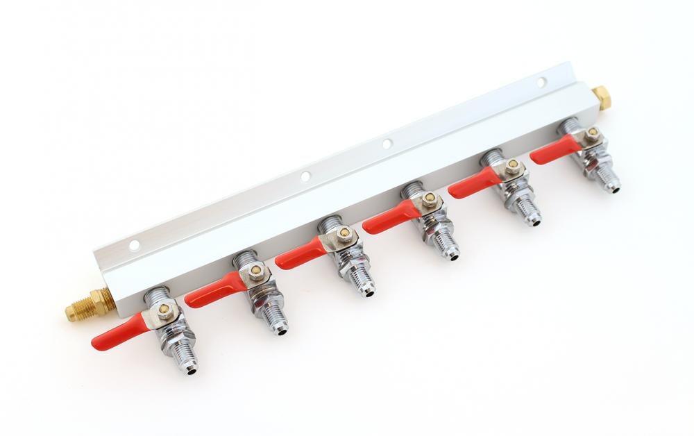 CO2 manifold med 6 uttak, MFL gjenger