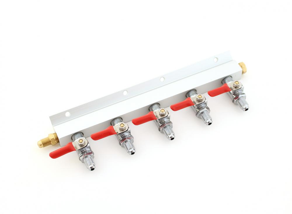 Co2 Manifold med 5 uttak, MFL gjenger