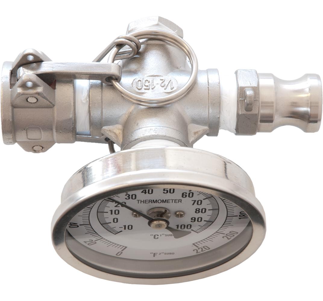 Camlock In-line Termometer