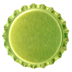 Flaskekapsler Lysegrønn metallic 26mm, 250 stk