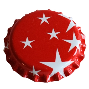 Flaskekapsler med Stjernemotiv, 250 stk