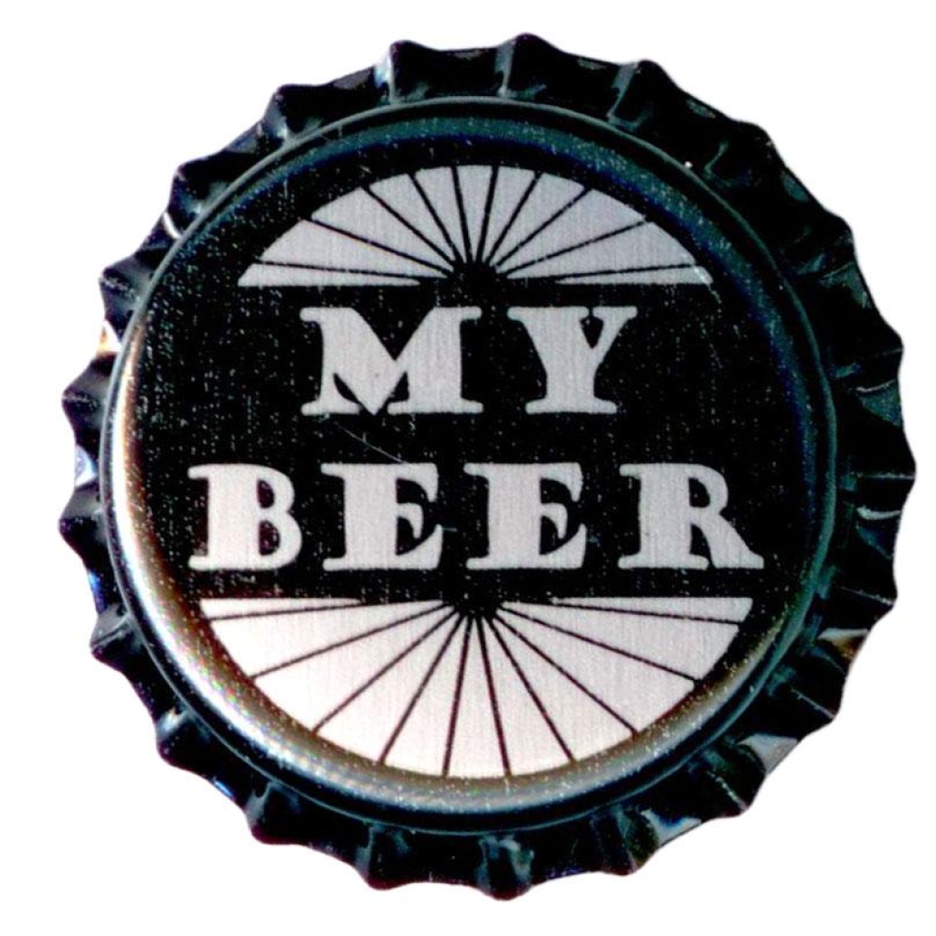 Flaskekapsler med My Beer motiv, 250 stk