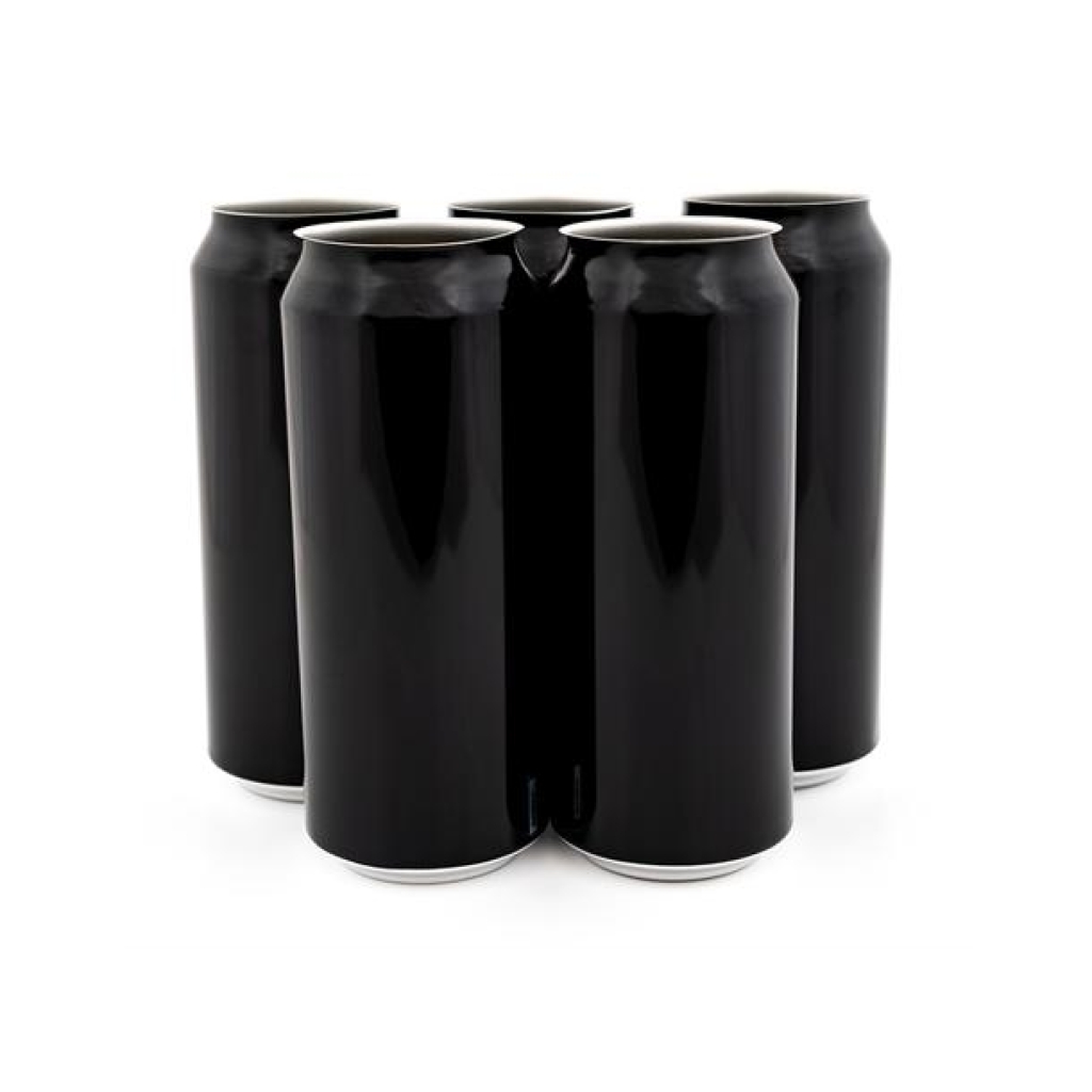 500ml Sort Ølboks - 162stk