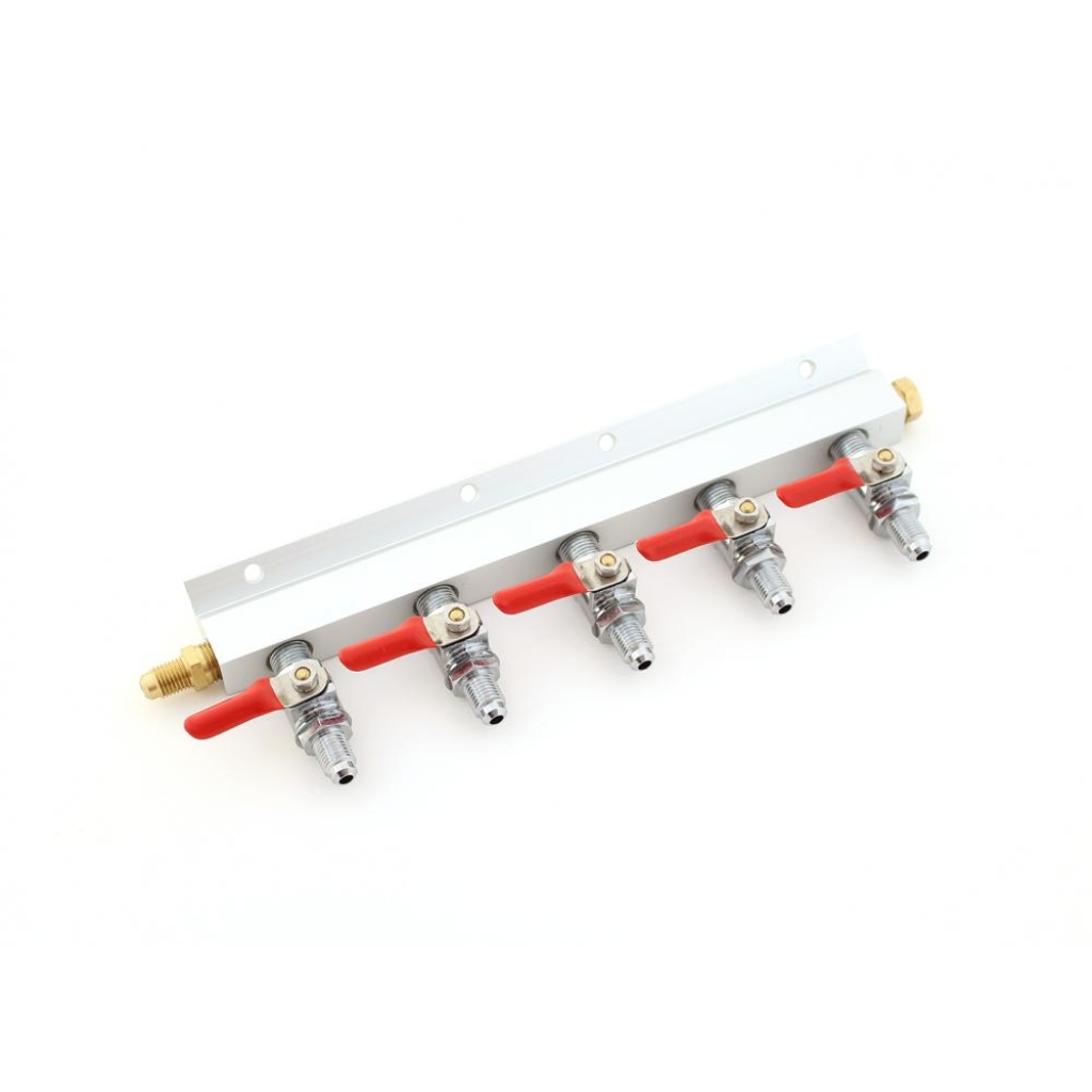 Co2 Manifold med 5 uttak, MFL gjenger