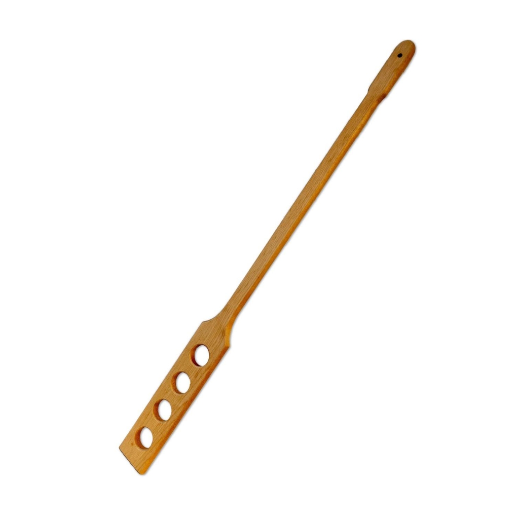 Rørespade i tre 82,5 cm med hull